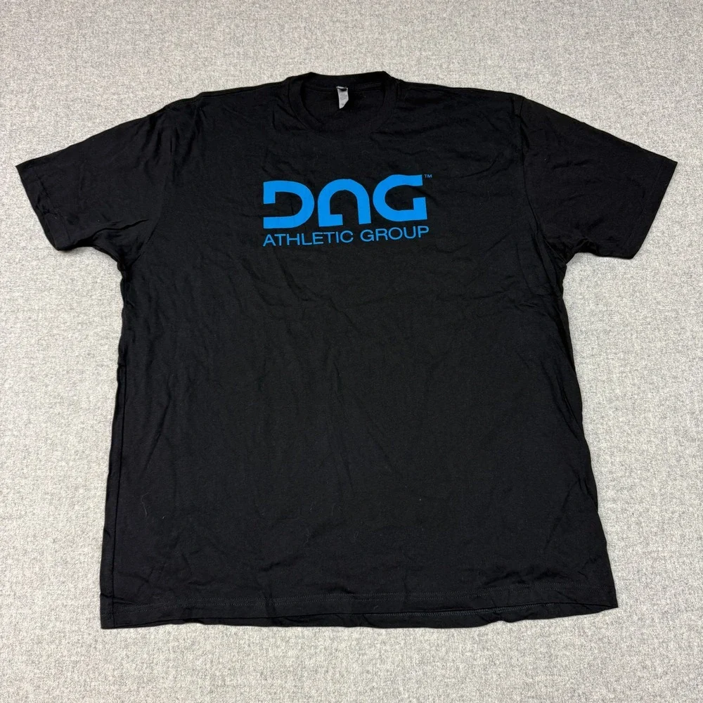 Next Level Apparel DAG Athletic Group Graphic T-Shirt XXL Black Blue Logo Tee